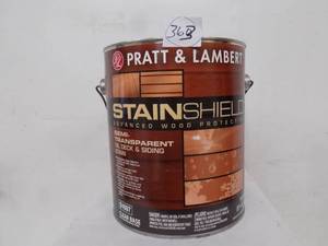 lot 366 image: 1 gal Pratt and Lambert stain shield protection