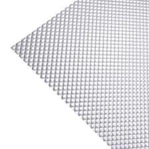 lot 44 image: Set of 5 Optix 23.75 in. x 47.75 in. Clear Plastic Acrylic Prismatic Ceiling Light Panel