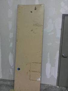lot 85 image: Large 95 x 29 Wood Folding Table-Some DamageWear-As-Is