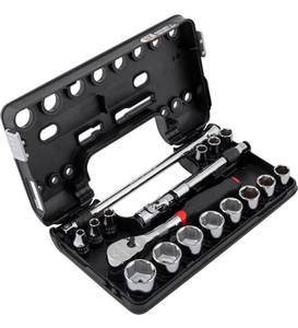 lot 12 image: CRAFTSMAN V-SERIES Socket Set, Shallow SAE, 12 Inch Drive, 21 Piece (CMMT45754V) (02272438)