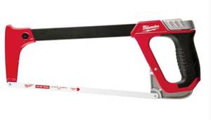 lot 31 image: MILWAUKEE High-Tension Hack Saw with 12 in. 24 TPI Bi-Metal Blade and Blade Storage (02292410.58)