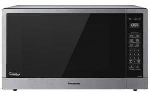lot 15 image: PANASONIC  2.2 cu. ft. Countertop Microwave in Stainless Steel Built-in with Cyclonic Wave Inverter Technology and Sensor Cook (Retails for $229)