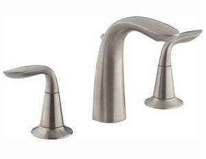 lot 20 image: KOHLER Refinia 8 in. Widespread 2-Handle Bathroom Sink Faucet in Brushed Nickel