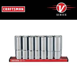 lot 39 image: CRAFTSMAN V-Series 13-Piece Metric 12-in Drive 6-point Set Deep Socket Set (03072418)