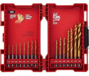 lot 44 image: MILWAUKEE 48-89-4630 Kit TiN Shockwave (15-Piece Titanium) (03072424.30)