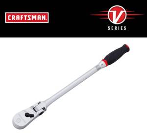 lot 48 image: CRAFTSMAN V-Series 80-Tooth 14-in Drive Comfort Grip Handle Flexible Head Ratchet (03072408)