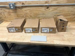 lot 128 image: Lot of Approximately 35 Sq. Ft. of Ceramic Wall Tile- Matte Desert Gray