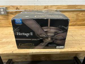 lot 131 image: CASABLANCA Heritage II Ceiling Fan (blades not included)