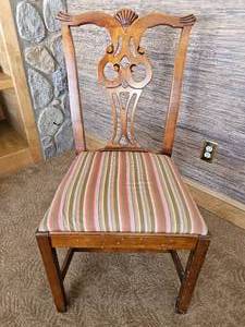 lot 45 image: Chippendale Accent Chair
