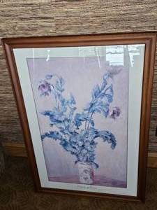 lot 54 image: Claude Monet Print Purple Poppies