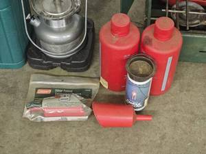 lot 14 image: Coleman Camping Kit (Grill, Lanter, & Accessories)