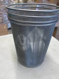 4 Metal Mesh Waste Baskets...