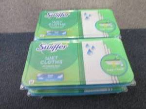 4- 12 ct Swiffer Wet Cloths...