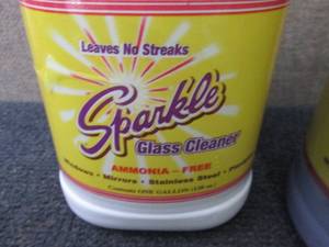 4 Gallons Sparkle Glass Cleaner...