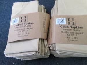 2- 12 pks Cloth Napkins 18x18 inche...
