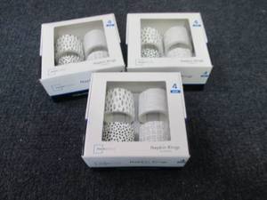 3- 4 pks Napkin Rings...
