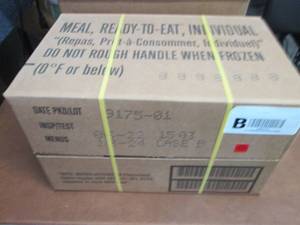 Sealed Case of 12 MREs Meal Ready ...