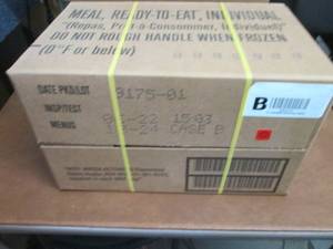 Sealed Case of 12 MREs Meal Ready ...