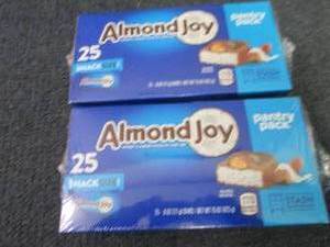 2- 25 ct pks Almond Joy Snack Size ...