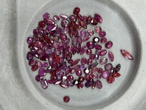 32.70 Carat Ruby Assorted Sizes & Shapes Large Lot of Loose Stones