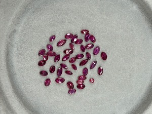 4.80 Carat Ruby Assorted Size Marquise Cut Lot of Loose Stones