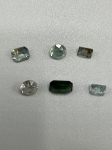 10.05 Carat Mixed Color Sapphire Faceted Mixed-Cut Set of 6 Loose Stones