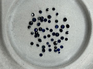 5.25 Carat Blue Sapphires in Various Sizes
