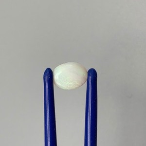 0.77 Carat White Opal Oval Cabochon Cut