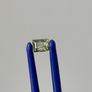 0.58 Carat Yellow Green Sapphire Modified Rectangular Step Cut