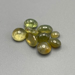 19.47 Carat Cats Eye Mixed-Cut Cabochon Set of 9