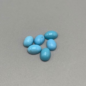 4.33 Carat Turquoise Oval Cabochon Cut Set of 6