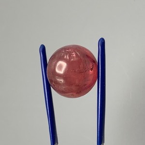 26.78 Carat Raspberry Tourmaline Round Cabochon Cut