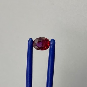 1.03 Carat Ruby Faceted Oval Cut