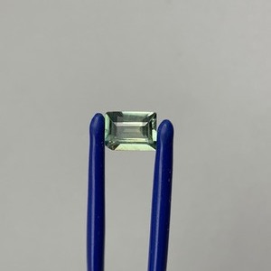 1.35 Carat Light Blue Sapphire Rectangular Step Cut