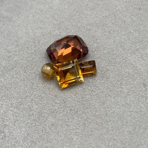 3.86 Carat Citrine Mixed-Cut Size & Shapes Assorted Lot of Loose Stones