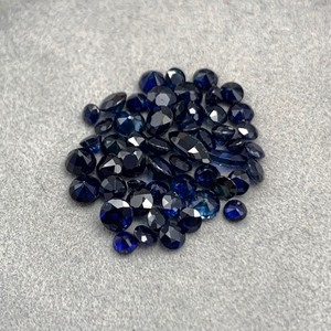 Blue Sapphire Round Brilliant Cut Assorted Lot of Loose Melee Stones