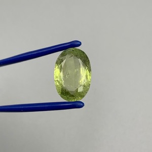 11.10 Carat Bright Mint Green Tourmaline Faceted Oval Cut
