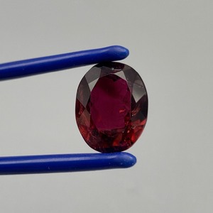 7.44 Carat Red Garnet Faceted Oval Cut
