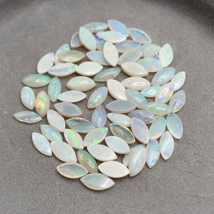8.63 Carat White Opal Marquise Cabochon Cut Large Lot of Loose Stones