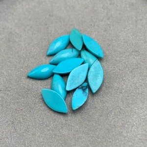 3.08 Carat Turquoise Marquise Cabochon Cut Lot of Loose Stones