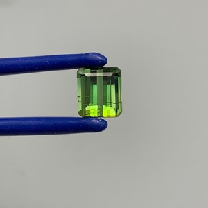 2.09 Carat Natural Green Tourmaline Emerald Cut