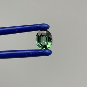 0.82 Carat Green Tourmaline Faceted Oval Cut