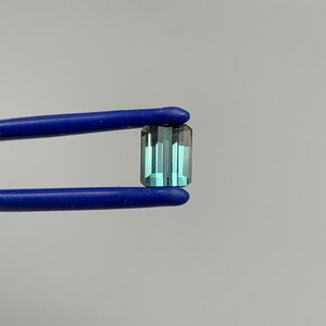 1.75 Carat Greenish Blue Tourmaline Emerald Step Cut