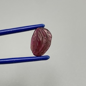 5.20 Carat Reddish Brown Tourmaline Free Form Abstract Leaf Cabochon