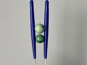 2.45 Carat Green Turquoise Set of 2 Drilled Beads