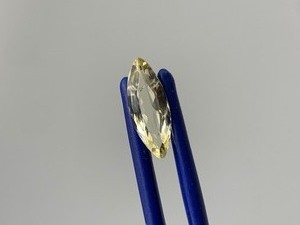 1.30 Carat Citrine Elongated Faceted Marquise Cut