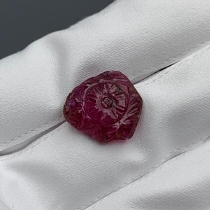 17.90 Carat Ruby Carved Flower Cabochon Cut