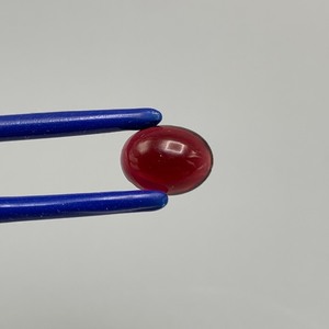3.20 Carat Red Garnet Oval Cabochon Cut