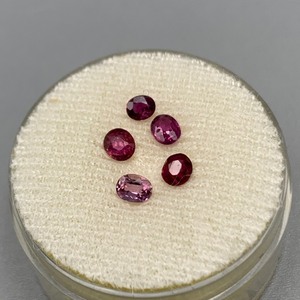 0.78 Carat Pink Tourmaline Assorted Set of 5 Loose Stones