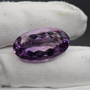 33.05 Carat Amethyst Elongated Faceted Oval Cut
